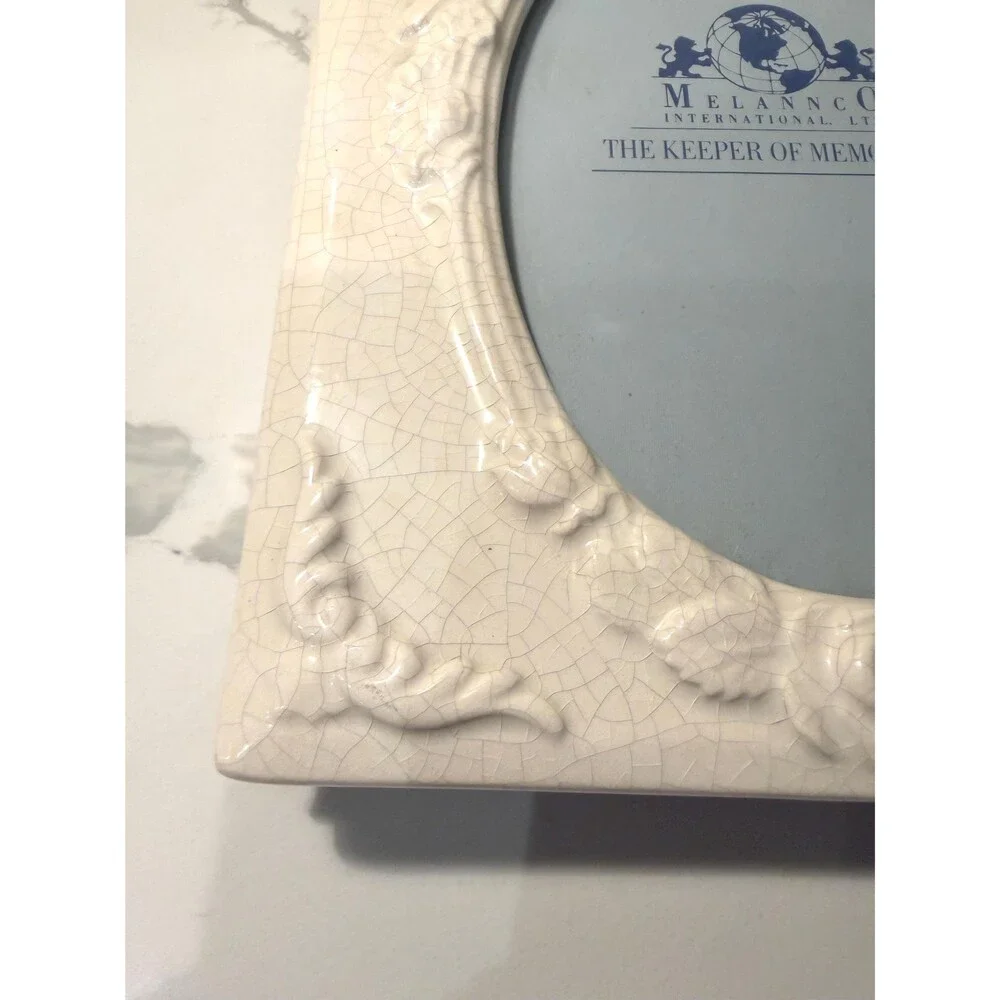 Vintage Melannco Ceramic Photo Album Frame, Keeper of Memories 00780